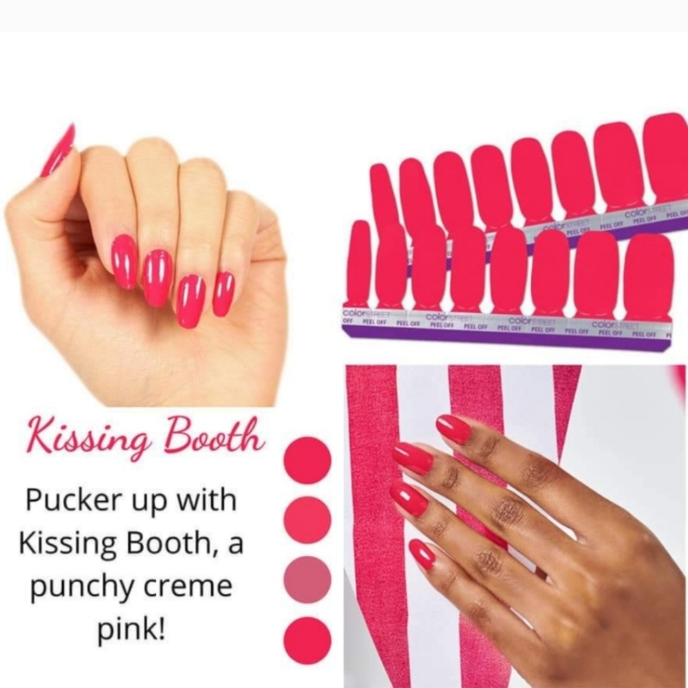 Color Street Kissing Booth Nail Strips